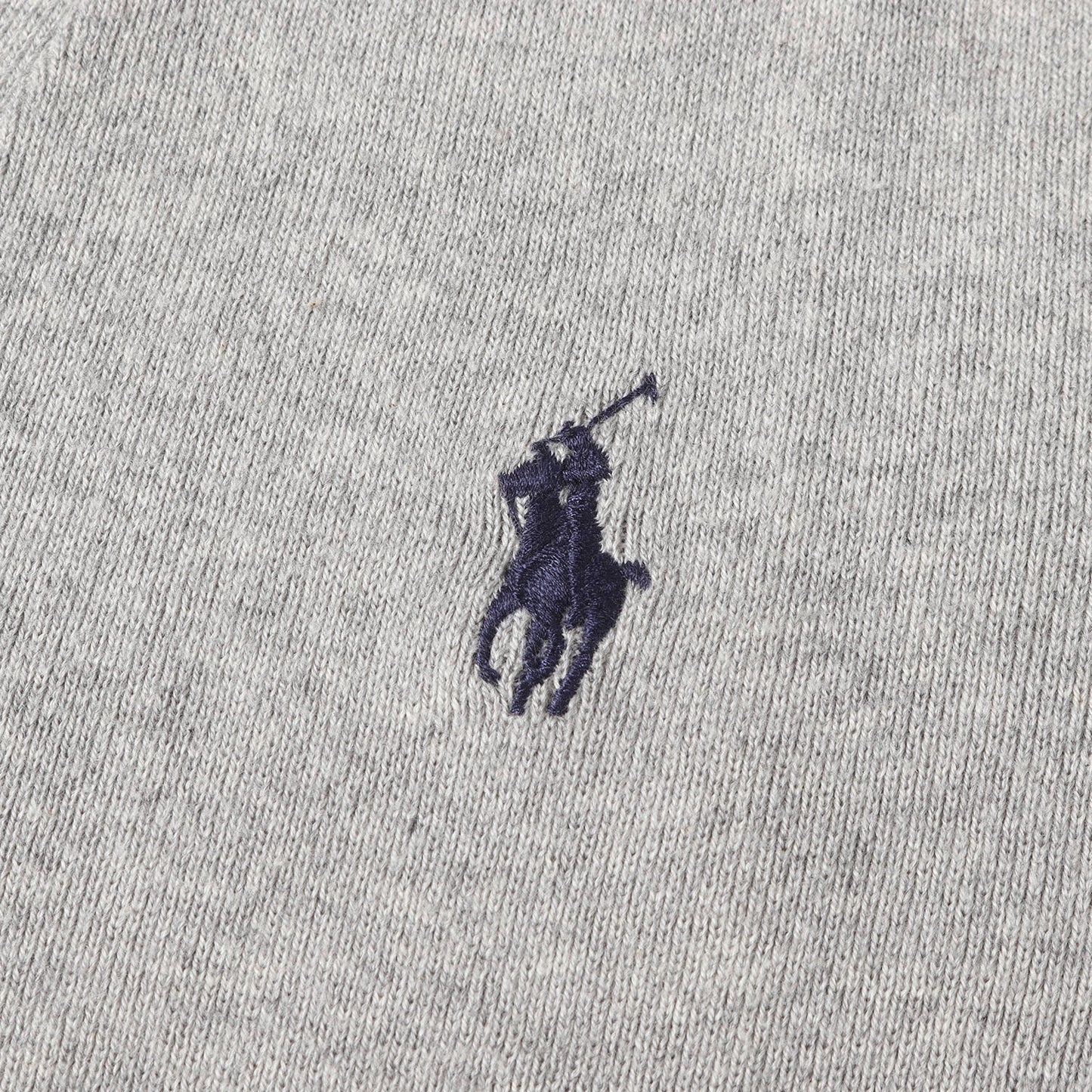 ポニー 刺繍 ハイゲージ ピマコットン ニット カーディガン (KR-RL-KM0540)