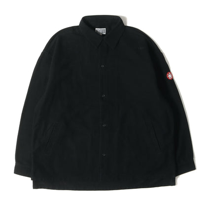 24AW バイオウォッシュ加工 CAV EMPT 刺繍 ワイドシルエット 長物 シャツ (WELT POCKETS BIG SHIRT CES26SH06)