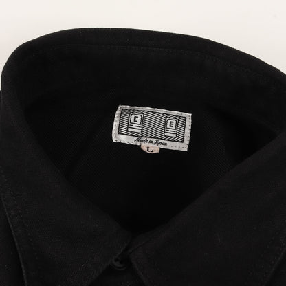 24AW バイオウォッシュ加工 CAV EMPT 刺繍 ワイドシルエット 長物 シャツ (WELT POCKETS BIG SHIRT CES26SH06)