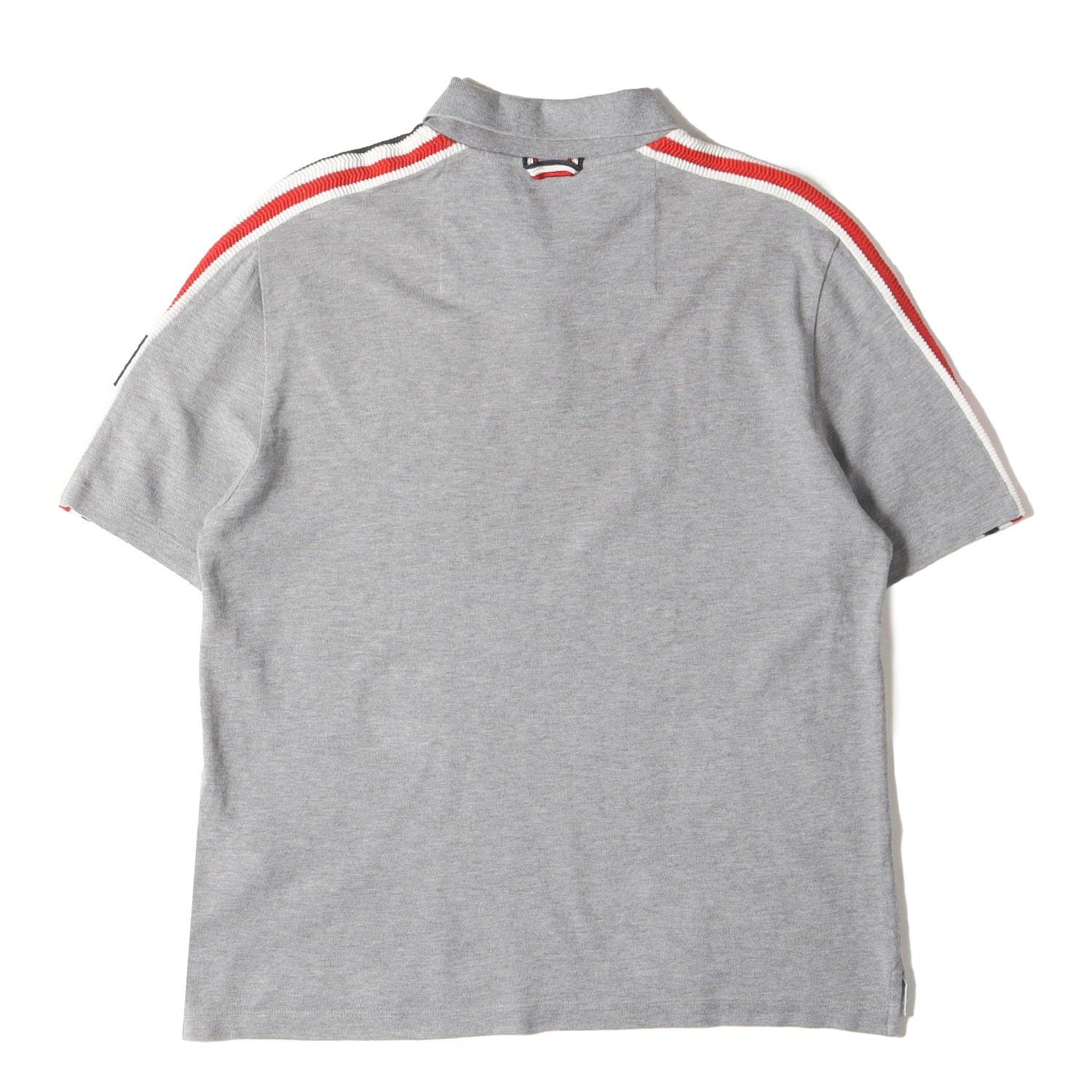 モンクレール ガムブルー MONCLER ホワイト ポロシャツ トリコロール