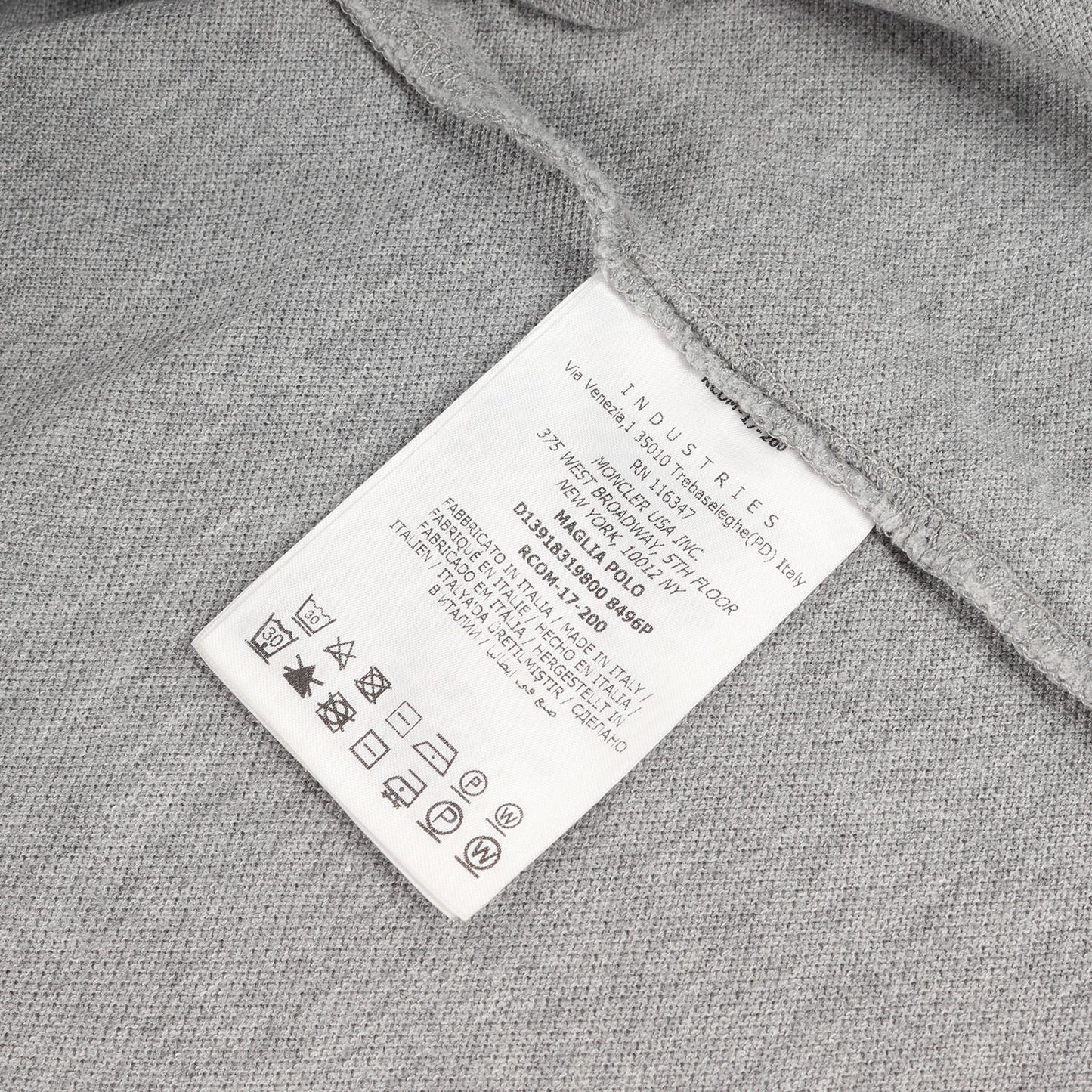 トリコロール ニットライン コットン鹿の子 ポロシャツ (MAGLIA POLO)