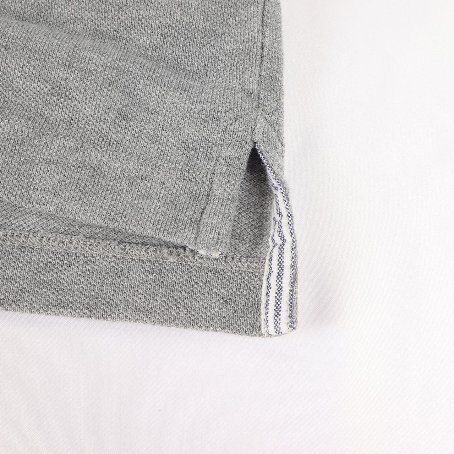 トリコロール ニットライン コットン鹿の子 ポロシャツ (MAGLIA POLO)