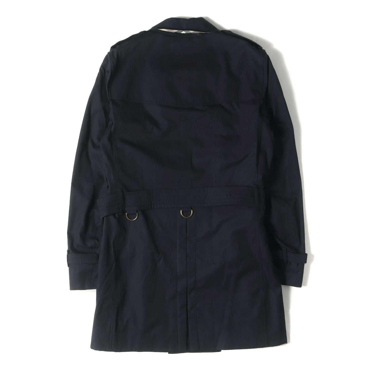バーバリー BURBERRY トレンチコート メガチェック グレー 黒 ベルト付