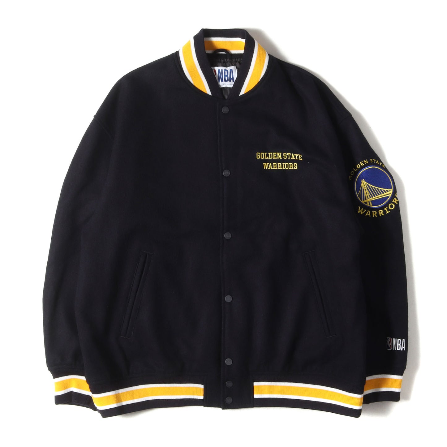 22AW GOLDEN STATE WARRIORS ウールメルトン スタジャン (NB_22AW_BM001)