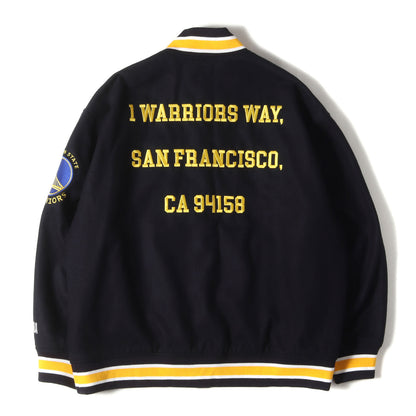22AW GOLDEN STATE WARRIORS ウールメルトン スタジャン (NB_22AW_BM001)