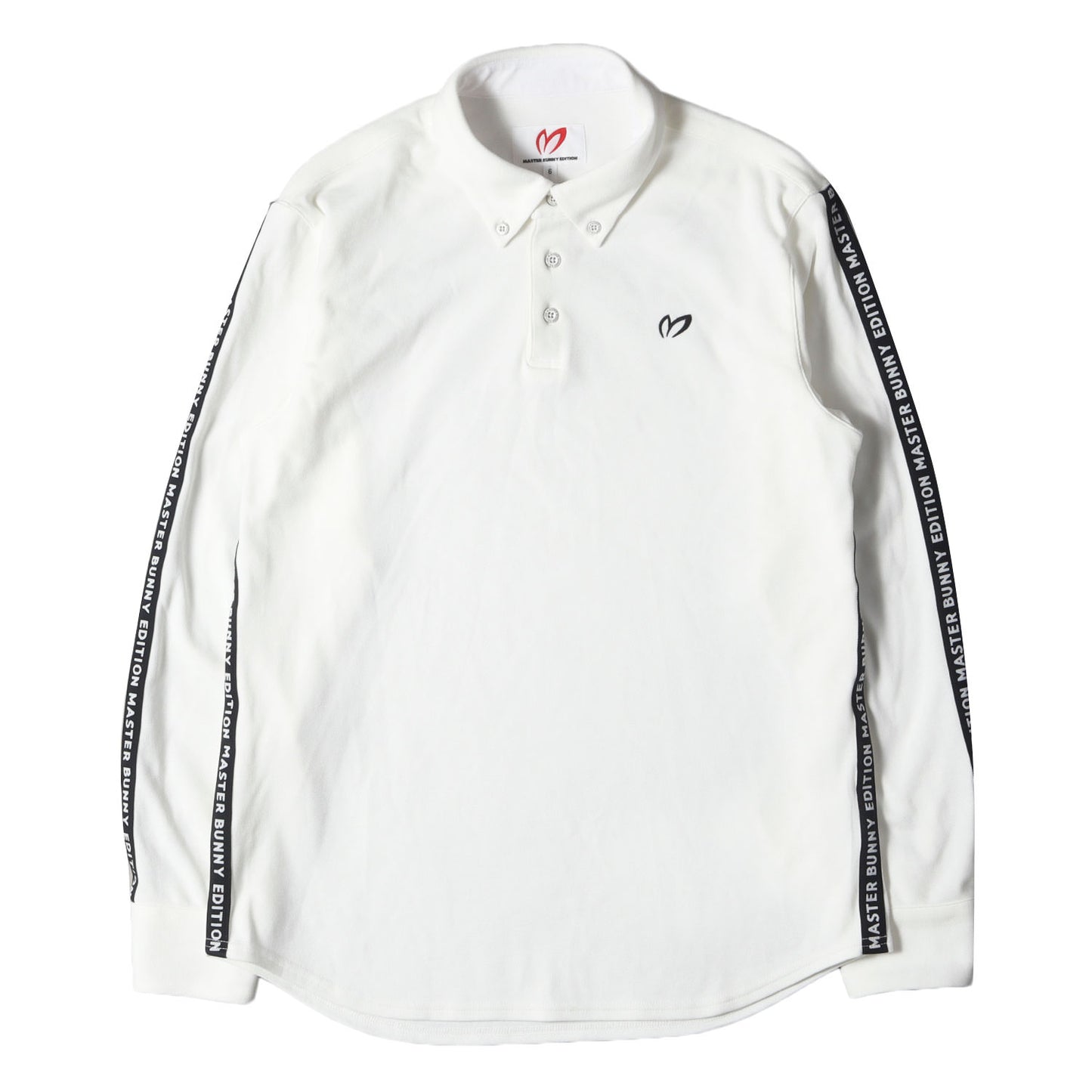 アイコン刺繍 ボタンダウン ロングスリーブ ポロシャツ (158-9261101)