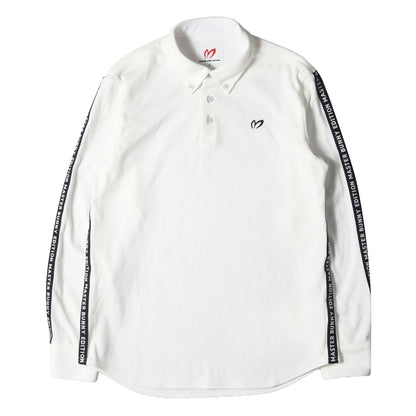 アイコン刺繍 ボタンダウン ロングスリーブ ポロシャツ (158-9261101)