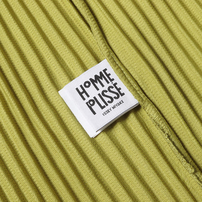 プリーツ ポリ ロングスリーブ ポロシャツ (HP43JM118) / HOMME PLISSE
