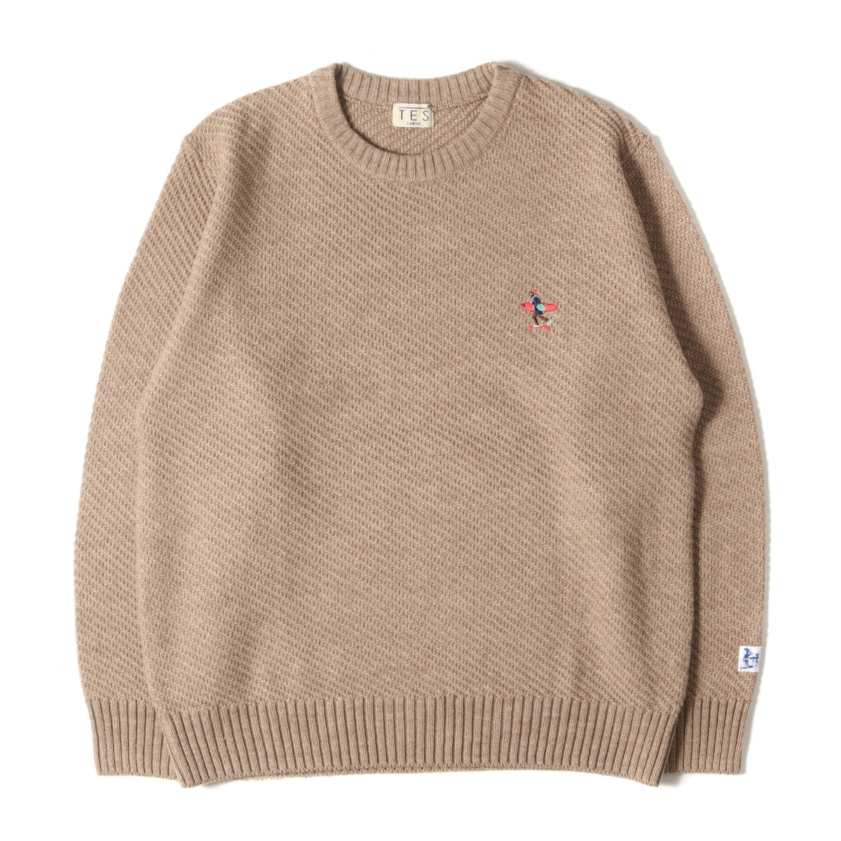 刺繍 ワンポイント ニット (AS-8774310) / MADE IN JAPAN
