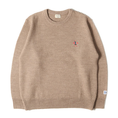 刺繍 ワンポイント ニット (AS-8774310) / MADE IN JAPAN