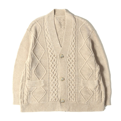 レーヨンナイロン ケーブル ニット カーディガン (Cable Knit Cardigan ABYTS-006)