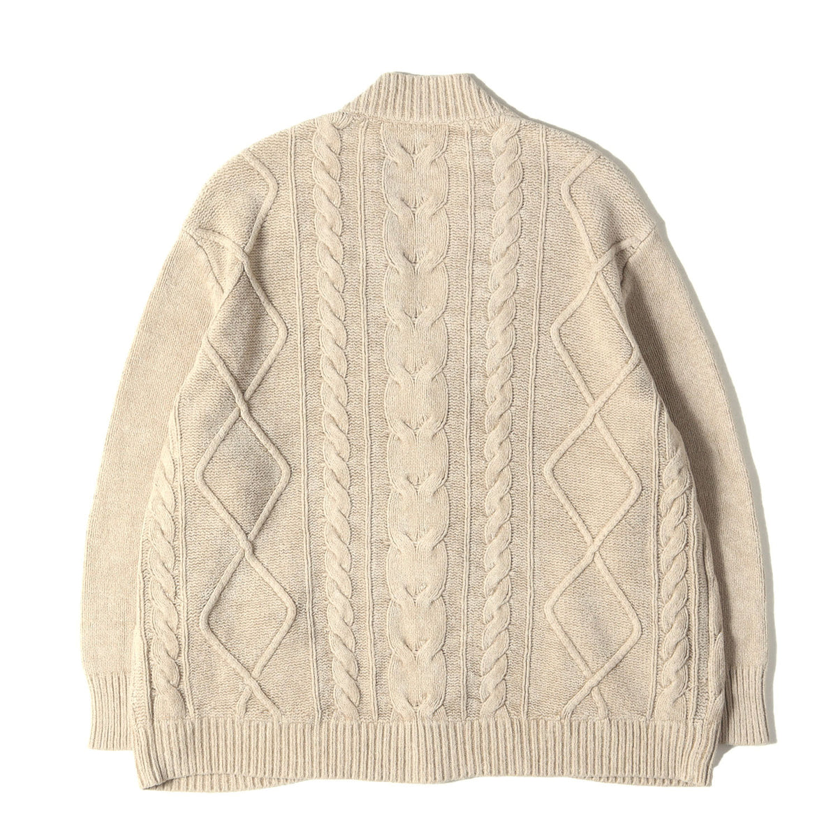 レーヨンナイロン ケーブル ニット カーディガン (Cable Knit Cardigan ABYTS-006)