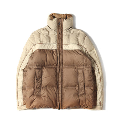 取り外し可能フード バイカラー レザー パイピング ダウンジャケット (42346/50/68959)