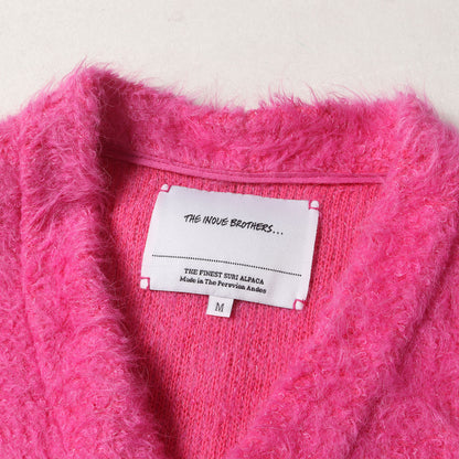 22AW シャギー スリアルパカ コットン ニット カーディガン (Suri Cardigan)