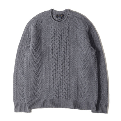 ケーブル編み メリノウール ニット / ITALIAN YARN