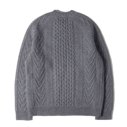 ケーブル編み メリノウール ニット / ITALIAN YARN