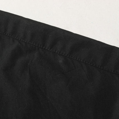 × LEGGIUNO シンセティックレザー コンビ バンドカラーシャツ