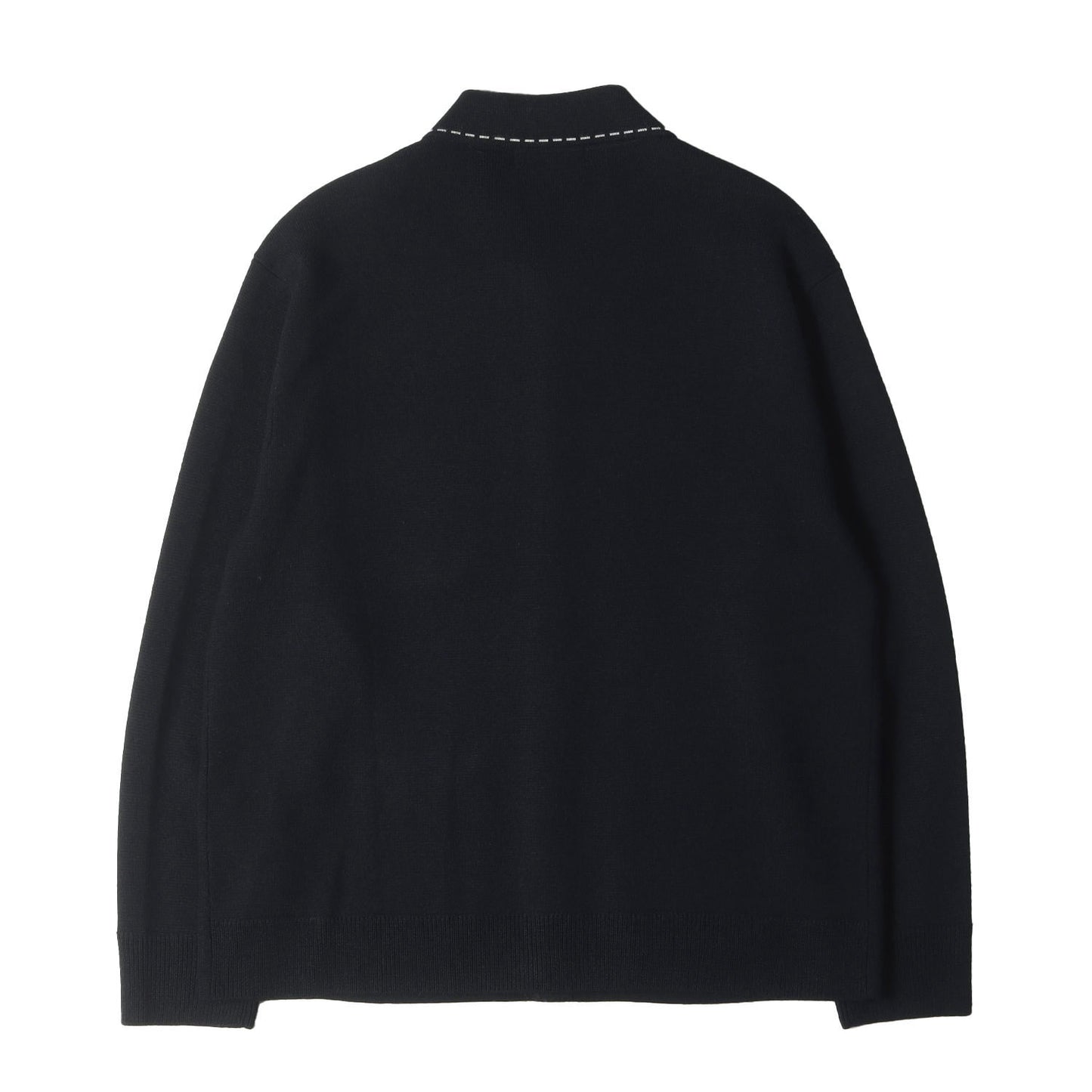 22AW コントラストステッチ ニット 長袖 シャツ (Contrast Stitch Button up)