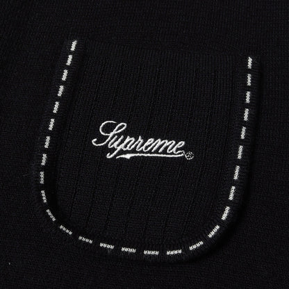 22AW コントラストステッチ ニット 長袖 シャツ (Contrast Stitch Button up)