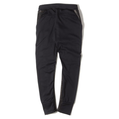 レザーコンビ 立体裁断 ジャージ トラックパンツ(LEATHER JERSEY PANTS)