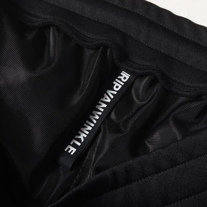 レザーコンビ 立体裁断 ジャージ トラックパンツ(LEATHER JERSEY PANTS)