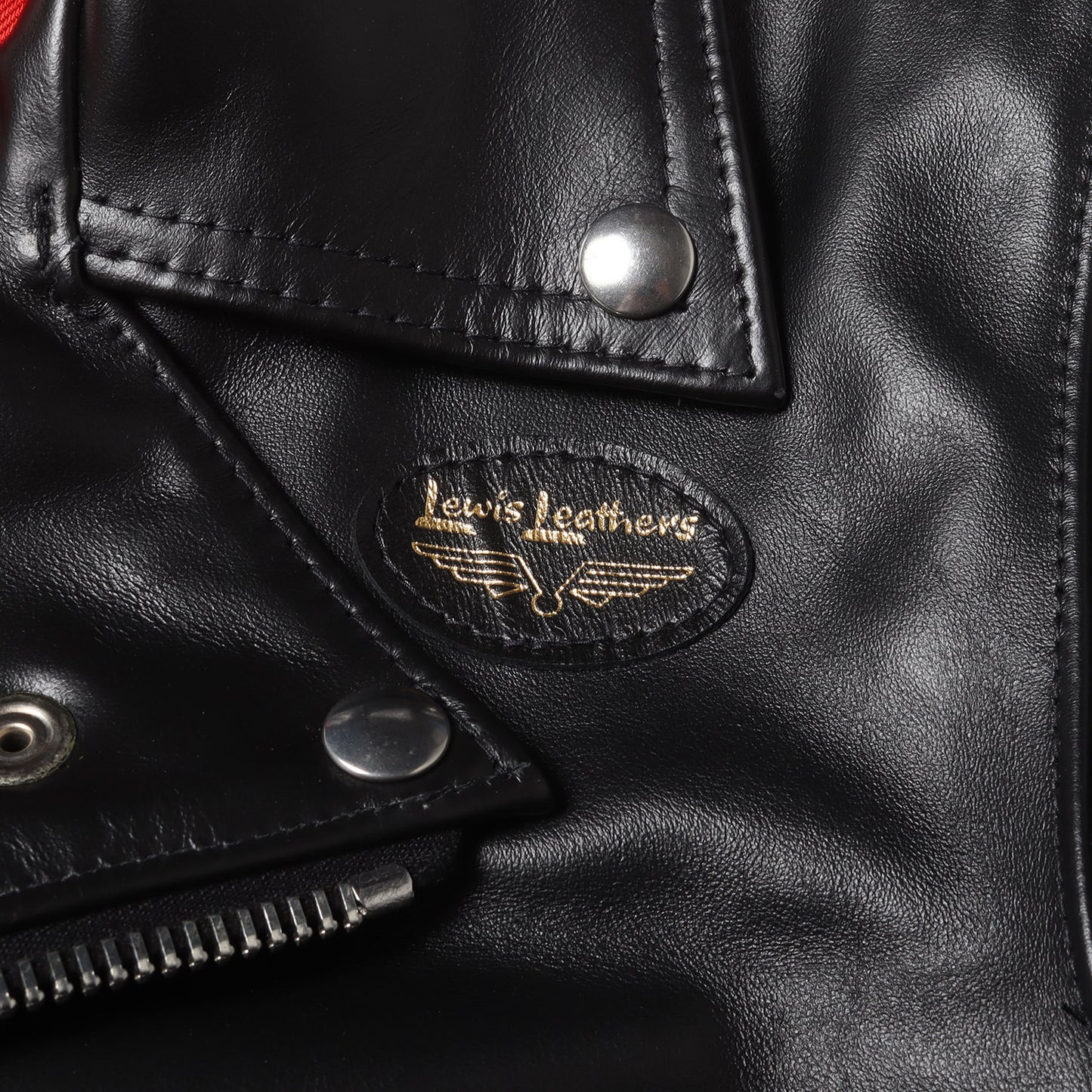 × Lewis Leathers バックスカル サイクロン ダブル レザー ライダース ジャケット (CYCLON 02201LB02)