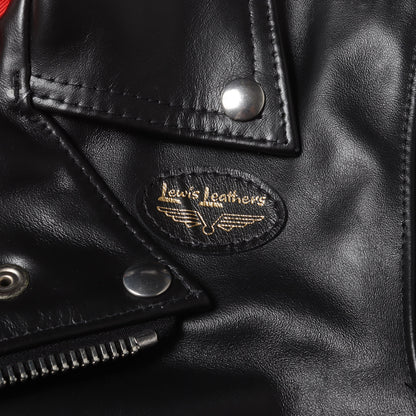 × Lewis Leathers バックスカル サイクロン ダブル レザー ライダース ジャケット (CYCLON 02201LB02)