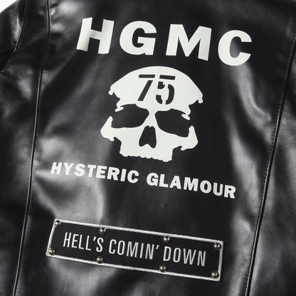 × Lewis Leathers バックスカル サイクロン ダブル レザー ライダース ジャケット (CYCLON 02201LB02)