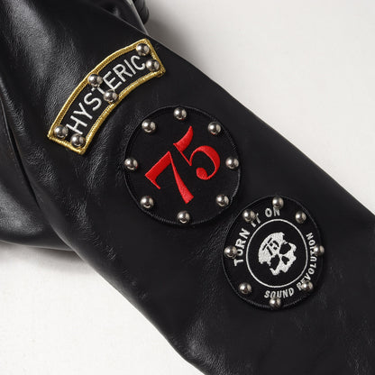 × Lewis Leathers バックスカル サイクロン ダブル レザー ライダース ジャケット (CYCLON 02201LB02)