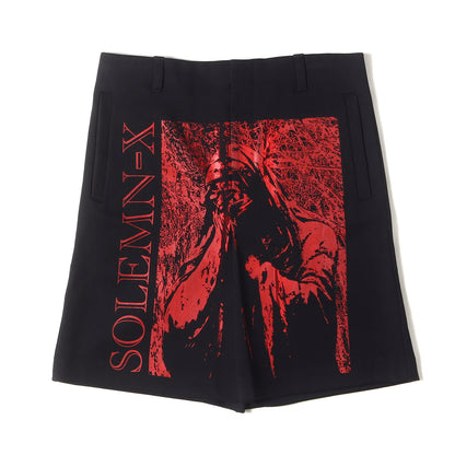 22SS × Tom tosseyn Solemn-X ペイント セミタイト ミニ スカート (Skirt with single pleat Solemn-X 221-M412C)