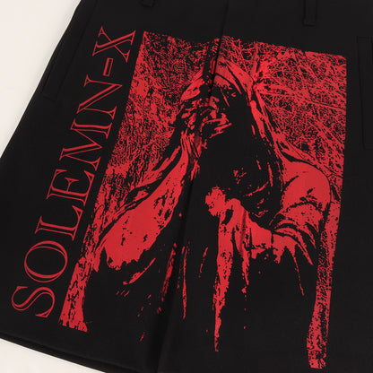 22SS × Tom tosseyn Solemn-X ペイント セミタイト ミニ スカート (Skirt with single pleat Solemn-X 221-M412C)