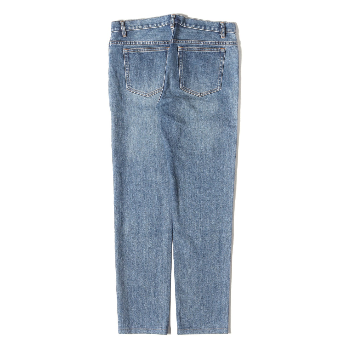 ユーズド加工 プチスタンダード ストレッチ デニムパンツ (PETIT NEW STANDARD) / ボタンフライ