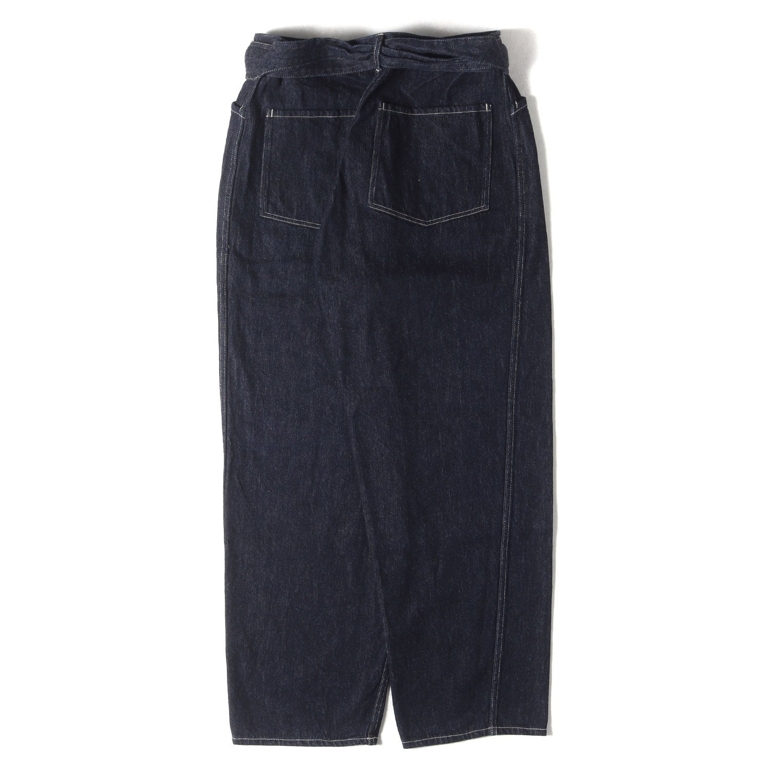 COMOLI (コモリ) 23SS ベルテッド ワイド テーパード デニムパンツ 