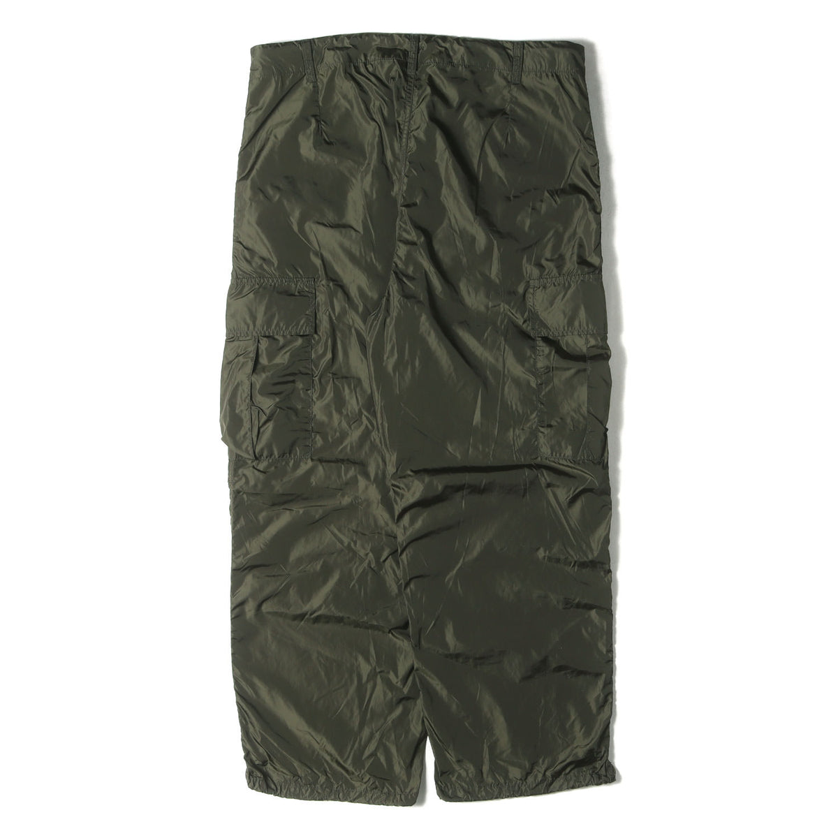 23SS ナイロンタフタ ワイド ミリタリー カーゴパンツ(OLMETEX CRUNCHY CARGO PANTS)