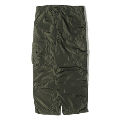 23SS ナイロンタフタ ワイド ミリタリー カーゴパンツ(OLMETEX CRUNCHY CARGO PANTS)