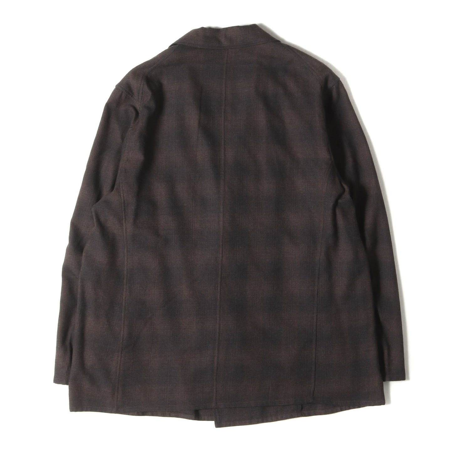 22AW オンブレチェック ウール ショールカラー ジャケット (W03-01018)
