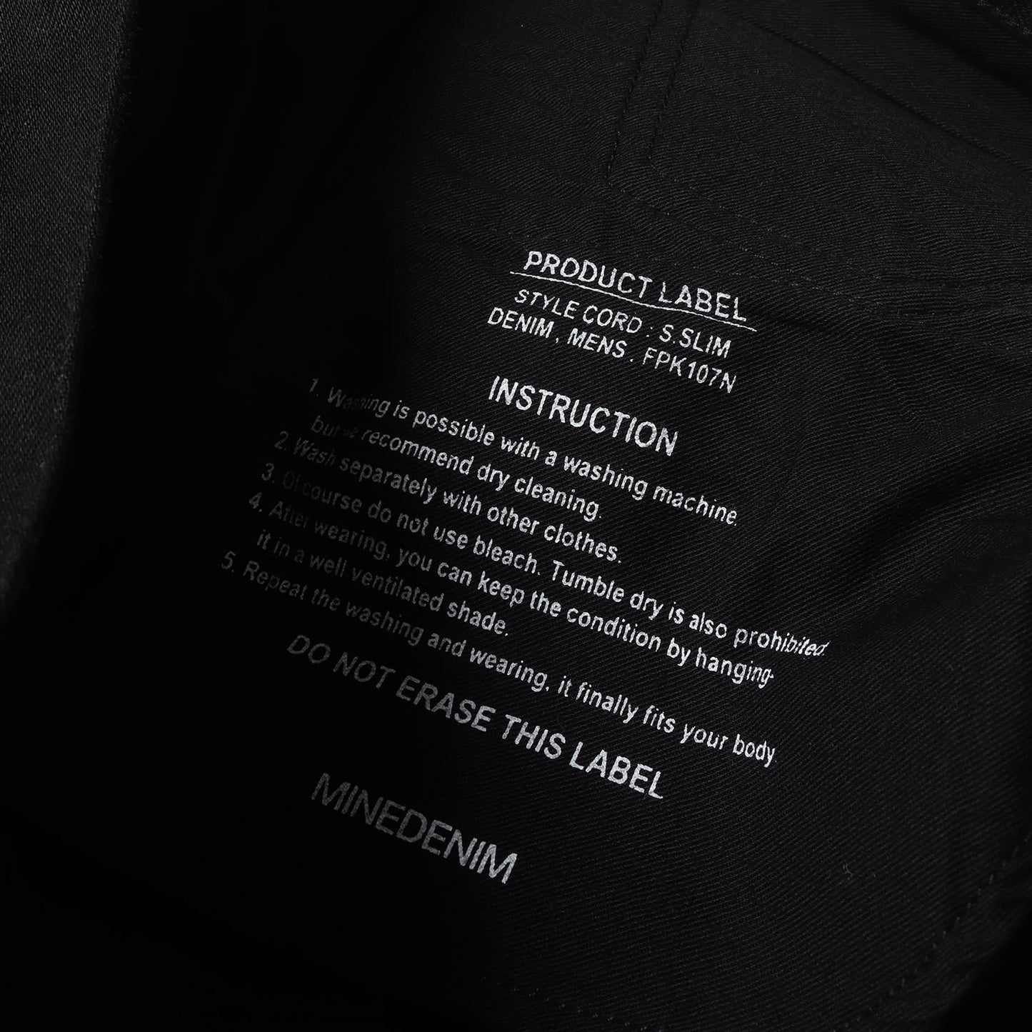 スーパースリム ストレッチ デニム スキニー パンツ (S.Slim STR OWS FPK107N) / ボタンフライ