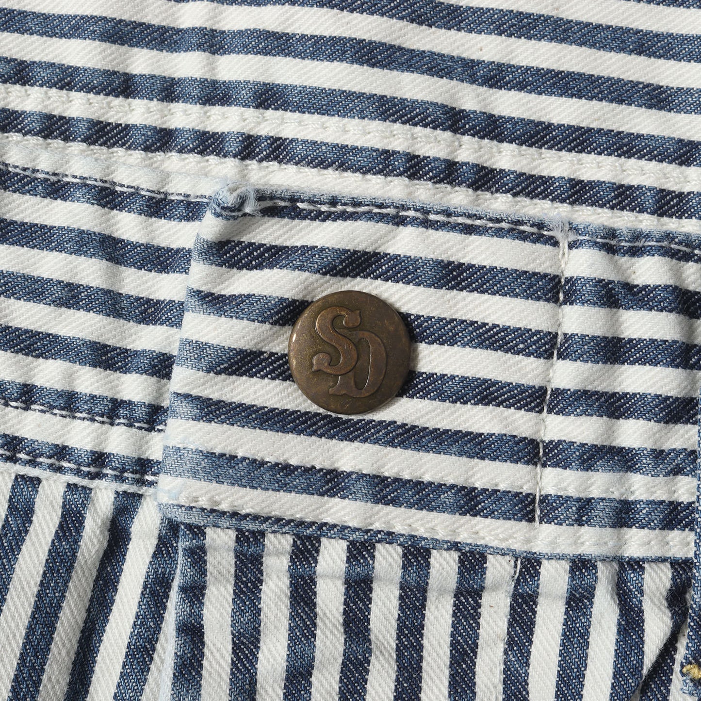 ヴィンテージ加工 ヒッコリーストライプ ペインターパンツ(SD Painter Pants Vintage Wash)