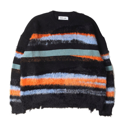 24AW マルチ ファブリック ボーダー ニット (MULTI BORDER KNIT 24A-KNL314-WL)
