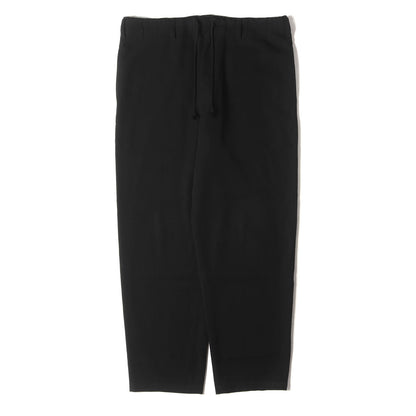ウールギャバジン ワイド 紐パンツ (HV-P99-100) / POUR HOMME