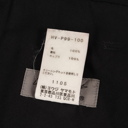 ウールギャバジン ワイド 紐パンツ (HV-P99-100) / POUR HOMME
