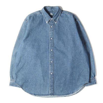 22AW オーバーサイズ ウォッシュド デニム ボタンダウンシャツ(BD Denim Shirt 22AAP-02-08H)