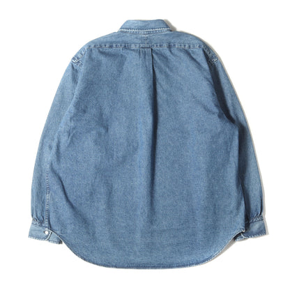 22AW オーバーサイズ ウォッシュド デニム ボタンダウンシャツ(BD Denim Shirt 22AAP-02-08H)
