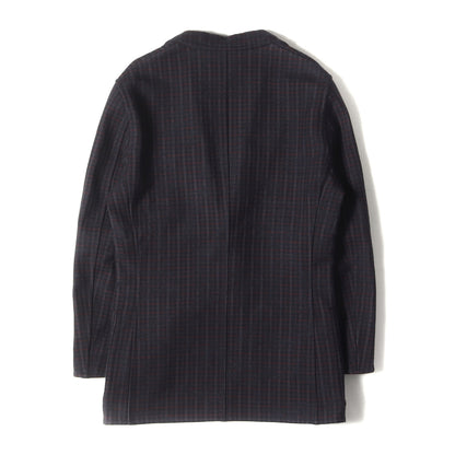 リバーシブル チェック ジャガード テーラード ジャケット