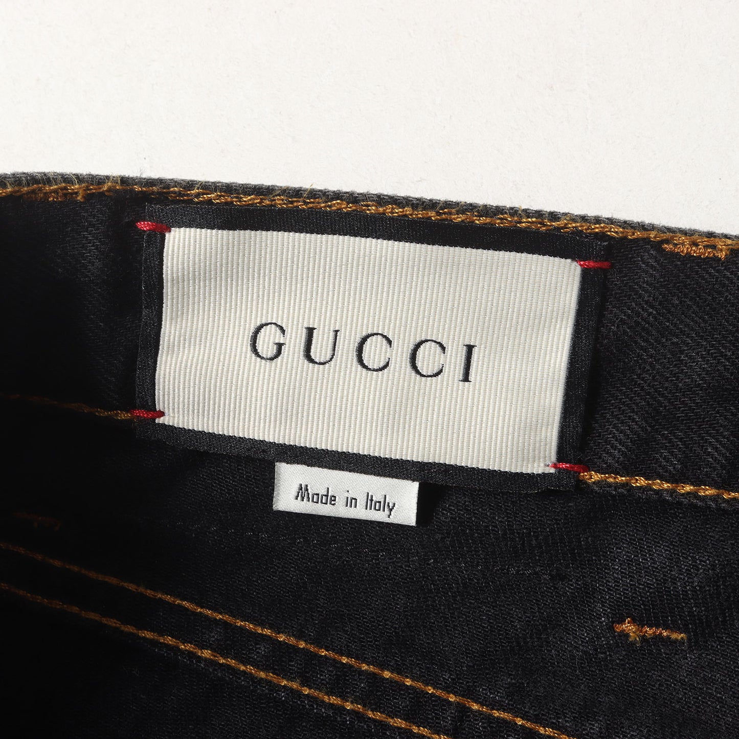 エンブロイダリー ウォッシュ加工 スリム デニムパンツ (408637 XDAP2)