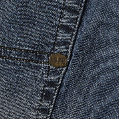 ダメージリペア加工 スキニー デニム スウェットパンツ(KROOLEY-NE)