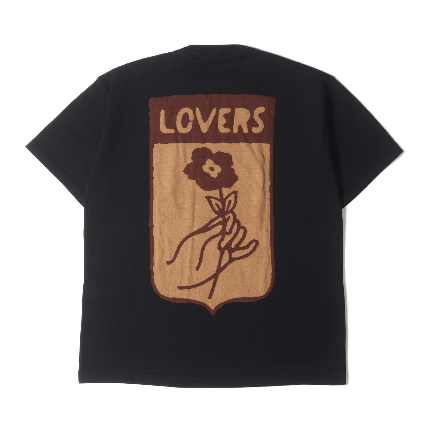 25SS インターシャ クルーネック ショートスリーブ コットン ニット (1AFIWY)