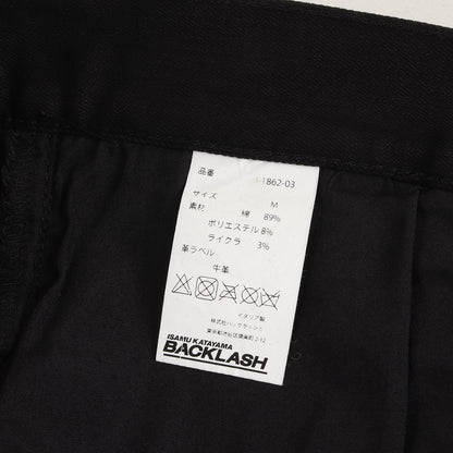 ストレッチ デニム セミサルエル パンツ (ISKO MADE IN ITALY DENIM SEMI-SARROUEL 1862-03) / ジッパーフライ ISAMU KATAYAMA