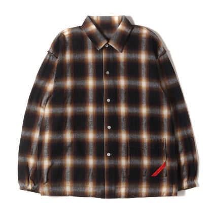 24AW オンブレチェック フランネル ナイトシャツ (NIGHT SHIRT HOMBRE PLAID PD-242-FST-011)