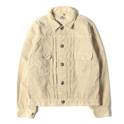 × Wrangler コンチョボタン スナップ コーデュロイ トラッカー ジャケット (WS9025) / 11MJ 細畝 MADE IN JAPAN